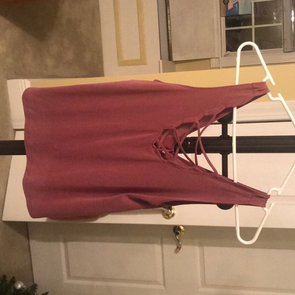 Tank top with cross detail